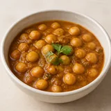 Chana / chole, typical serving