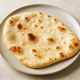 Plain naan, typical serving