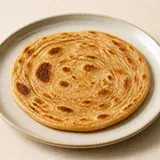 Plain paratha, typical serving