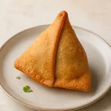 Samosa, typical serving